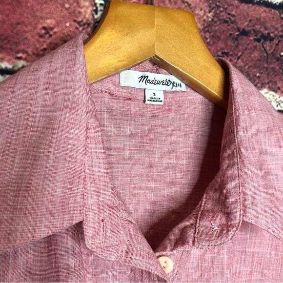 Madewell end on end tie front collared shirt - Picture 10 of 10